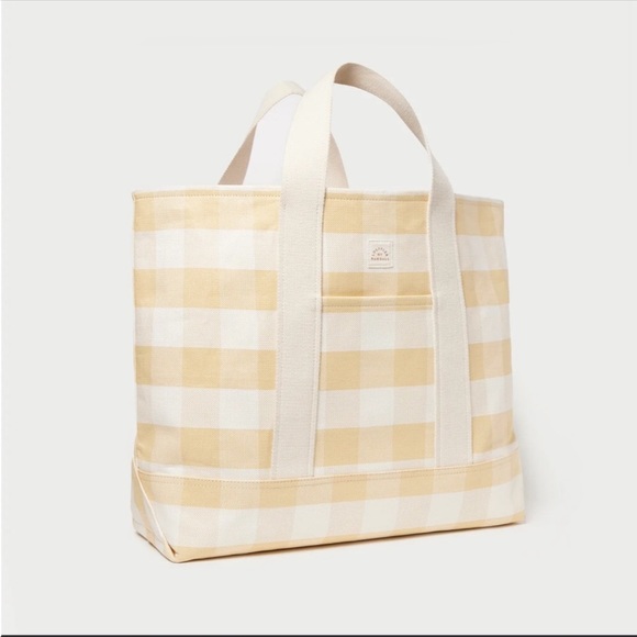 Loeffler Randall Bodie Oversized Open Tote- Hay Gingham - Picture 3 of 5